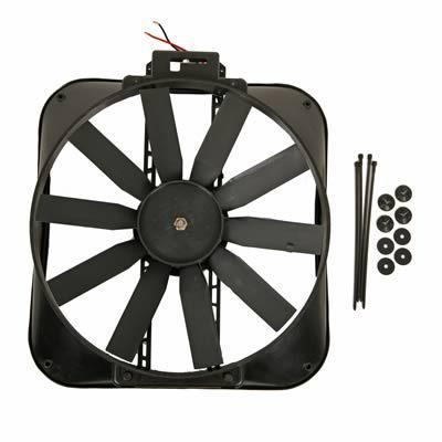 Summit racing street & strip electric fan 2,050 cfm pusher 16" dia single g4909