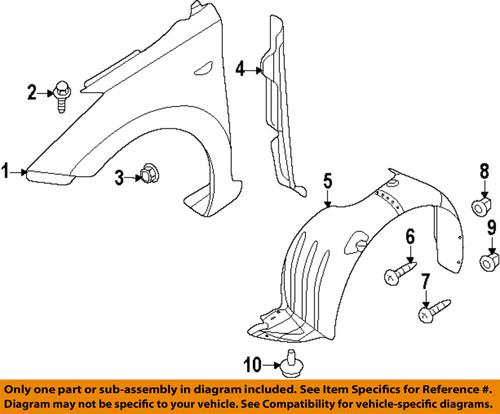 Hyundai oem 663113x000 fender