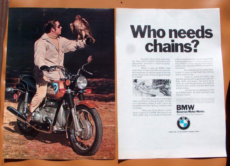 0089    two page 1972 bmw full colour ad!!