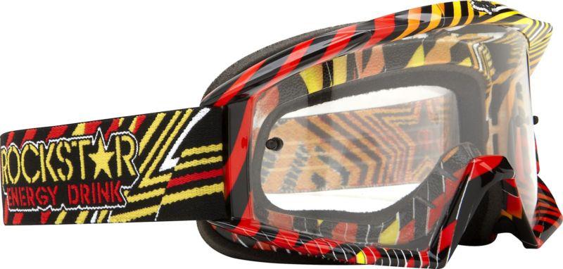 Fox racing main goggle rockstar 360 with clear lens no fog motocross dirtbike 