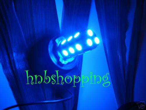 Gau 2 x car vehicle 18 smd led blue fog light bulbs 12v 9006