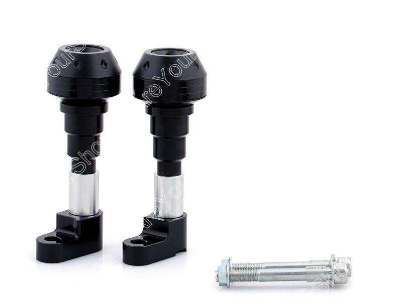 Frame sliders crash pads left right kawasaki z750 2003-2012 black