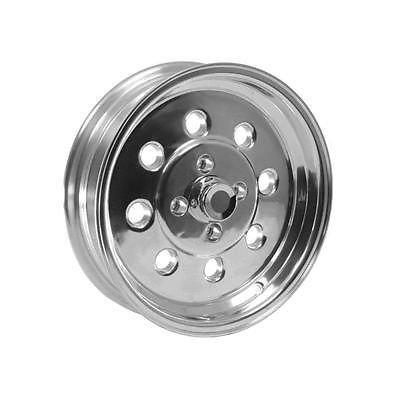 Summit racing quick 8 polished wheel 15"x4" 4x4.25" bc set of 2