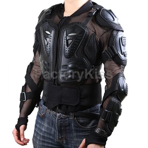 Gau deluxe motorcycle motocross body armor protective jacket gear - xl