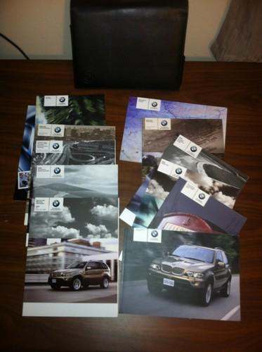 2006 bmw x5 owners manual 00825 with case.