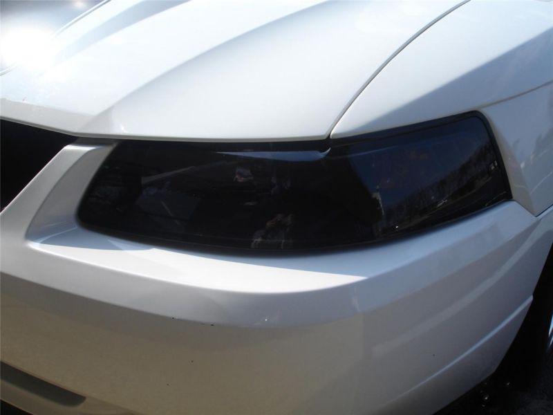 Ford mustang smoke colored headlight film  overlays 1999-2004