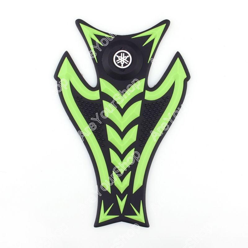 3d rubber tank pad protector gas motorcycle yamaha yzf r1 r6 r6s fz1 fz8 green