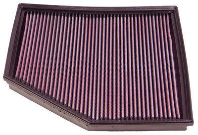 K&n air filter element filtercharger rectangular cotton gauze red bmw 545i