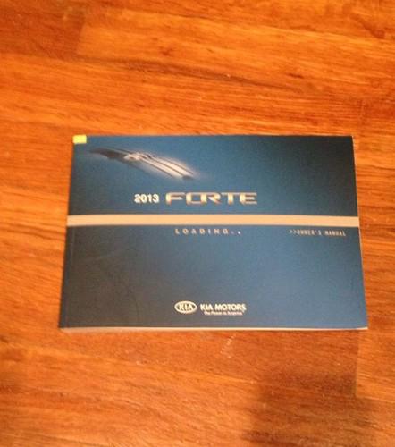 2013 kia forte owner's manual