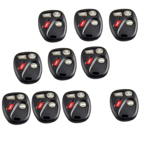 10pcs new remote keyless case  fit for buick oldsmobile pontiac 4bts+trunk panic