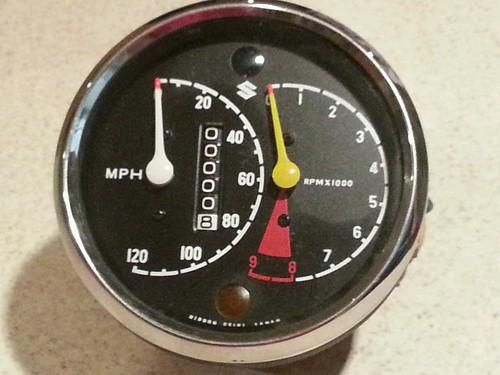 Suzuki x6 tc250 t120 speedo tachometer vintage nos