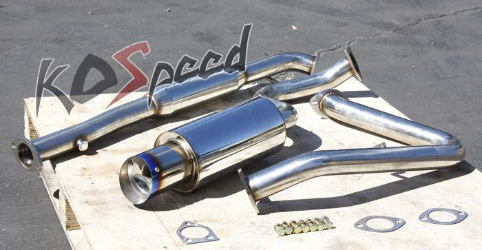 Burnt tip muffler catback/cat back exhaust system 00-05 eclipse 3g gs/rs l4/4cyl