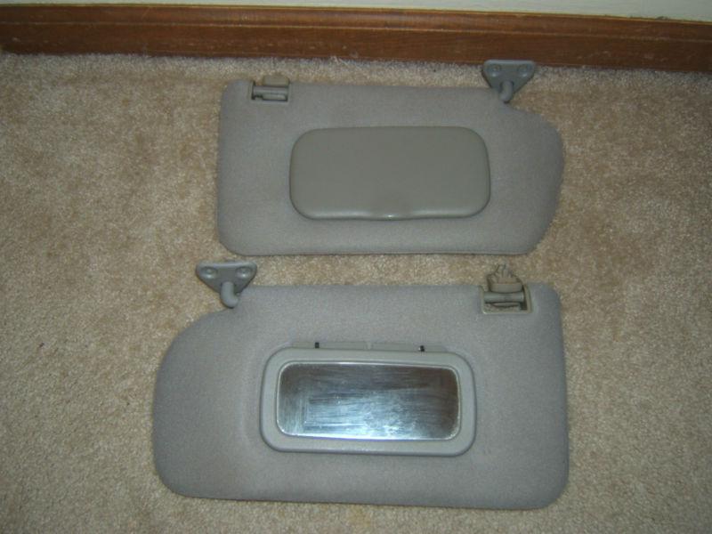 Nissan sentra sun visors gray oem nice lqqk 00 01 02 03 04 05 06 