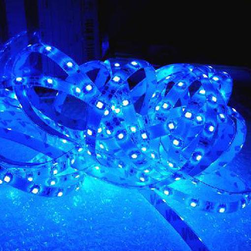 2x 60cm 24" 30leds 12v car smd side-emitting glow flexible led strip light blue