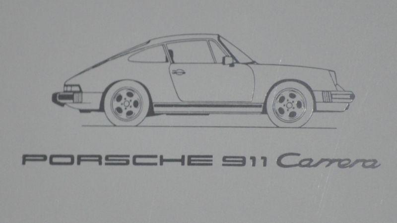 1986 porsche 911 carrera dealer brochure - coupe targa cabriolet u.s. market