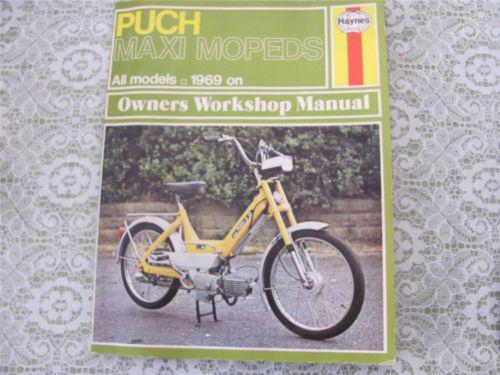 Scarce puch maxi mopeds all models 1969 on  owners workshop repair manual