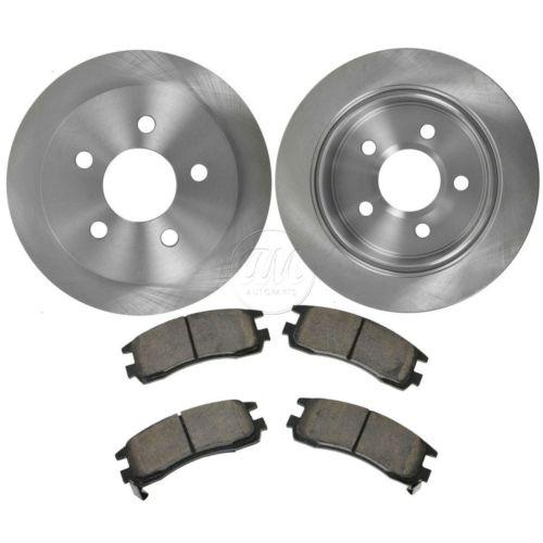 Rear organic disc brake pads & rotors kit set for buick chevy pontiac oldsmobile