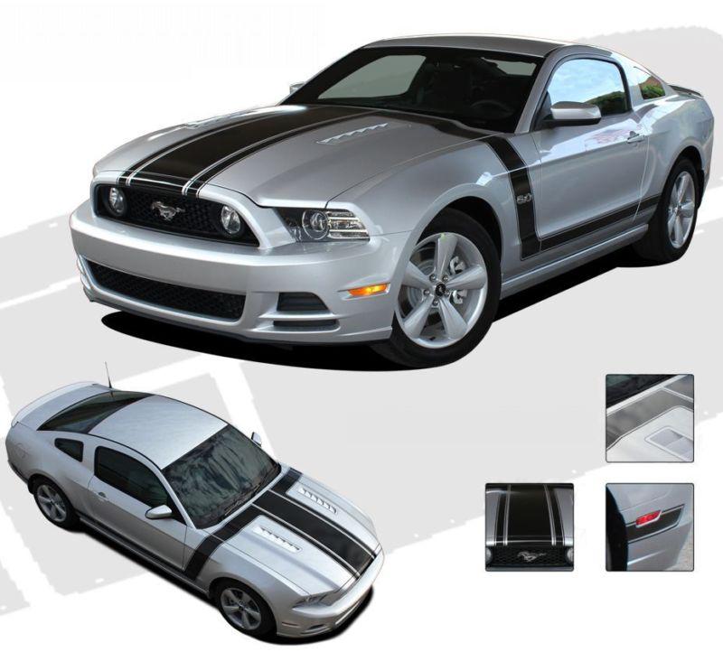 New ford mustang prime 3m vinyl graphics decals stripes emblems trim kit 2013+