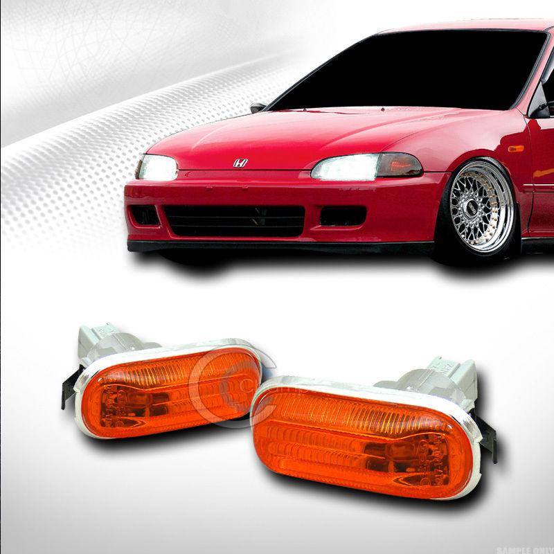 Depo jdm amber lens dome side marker fender lights lamp 92-95 honda civic eg eg6