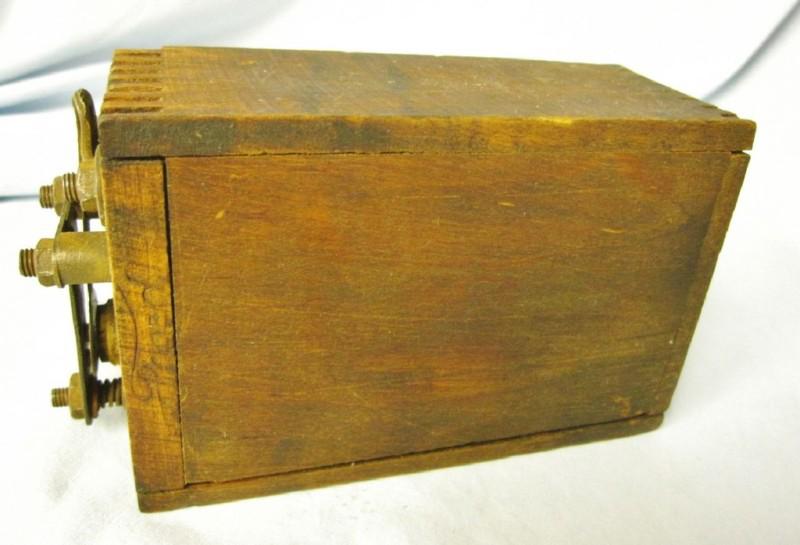 5 by 3 1/2 inch ford wood auto battery