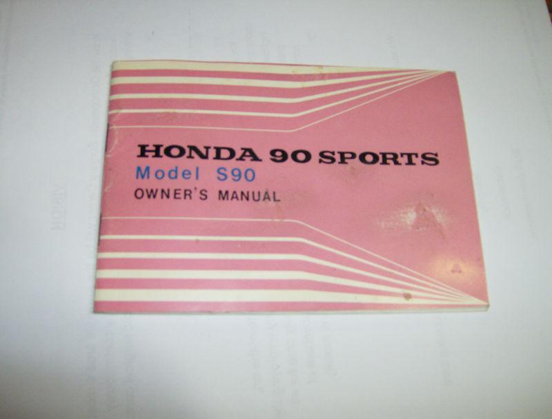 Honda s90---1965 owners manual