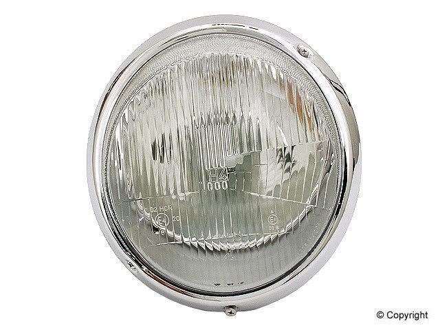 Porsche headlight lens assembly bosch h4 euro chrome rim 911 912 930, 0301800101