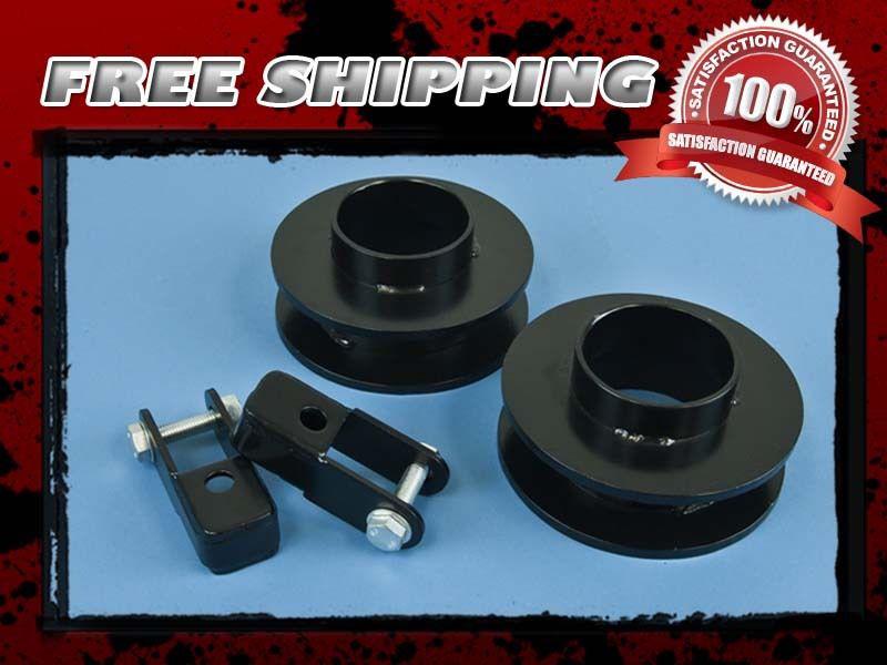 Carbon steel lift kit coil spacer block front 3.5" with shock extender 4x4 4wd