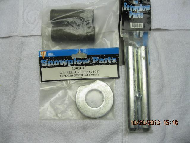 New meyer sam plow pivot pins, tubes, washers, for repairing blades, snowplow