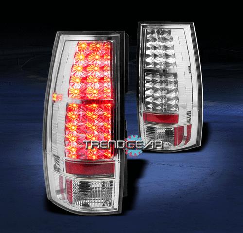 07-12 chevy/gmc suburban tahoe yukon denali altezza tail brake light lamp chrome