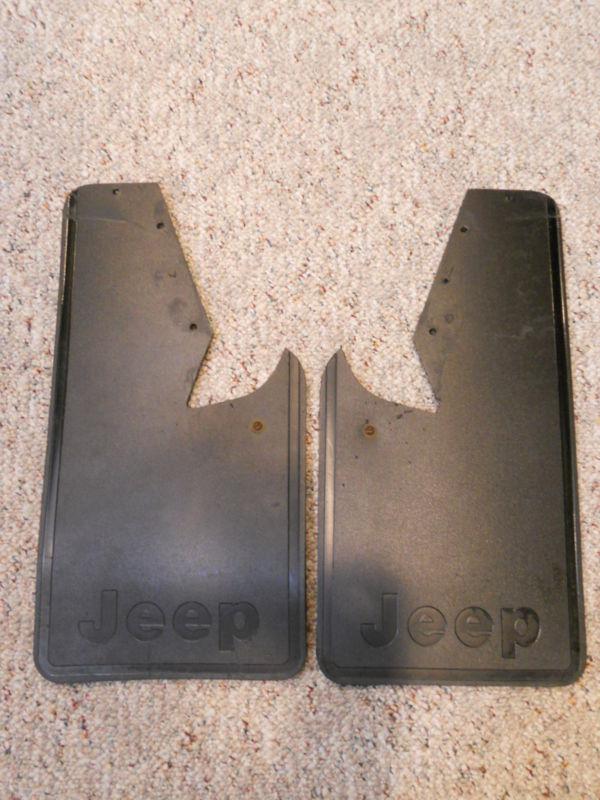 Jeep cherokee xj rear mud flaps/splash guards oem 1984-1996