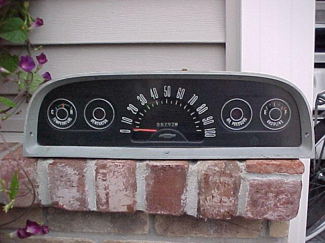 1960 1961 1962 1963 vintage chevrolet truck instrument gauge cluster