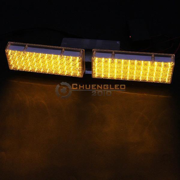 Emergency light 48 yellow led roof car truck flashing strobe top lamp 