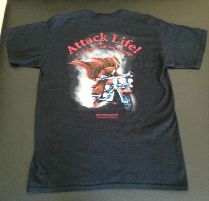 (2) men's size medium motorcycle tee shirts