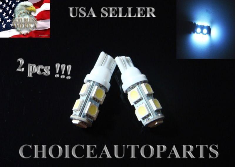 2x t10 5050 w5w 168 194 501 9smd led xenon white car led light bulbs 