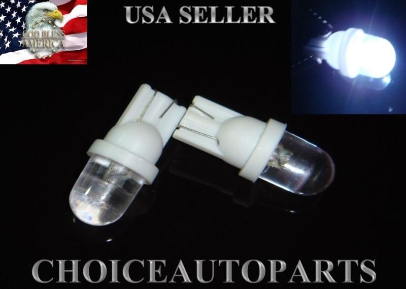 2 pcs t10 1led w5w white wedge car side dashboard bulbs 