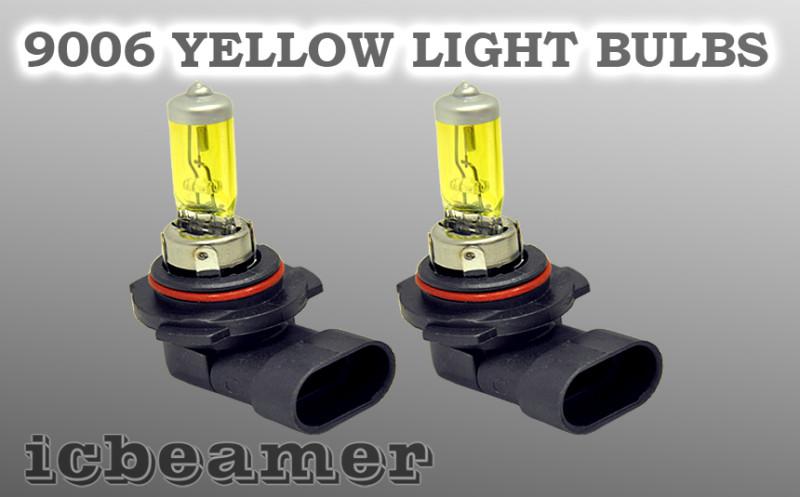 9006 hb4 55w x2 pcs low beam xenon hid rec. yellow light bulbs mp8 alb usdot