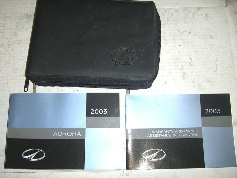 2003 oldsmobile aurora owners manual booklet with pouch used books 