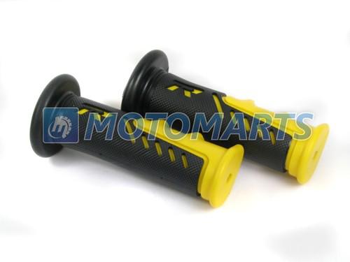 7/8" 22mm golden handlebar hand grips cbr gsx r monster katana zx 9r 636 ninja