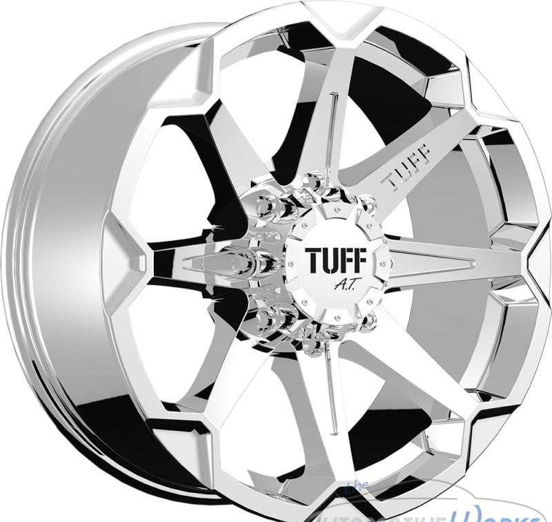 1 - 17x9 tuff t05 5x135 5x139.7 5x5.5 +10mm chrome rim wheel inch 17"