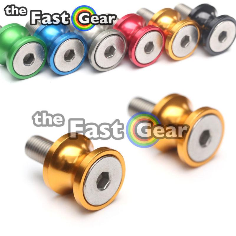 Gold billet racing swingarm spools padock stand for yamaha yzf r6 r1 m6