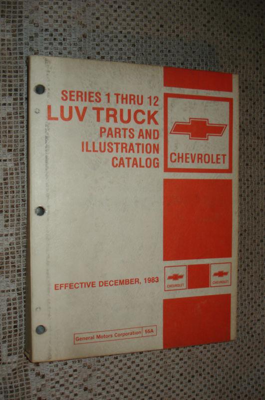 1972-1982 chevy luv parts book catalog series 1 thru 12 truck rare original 79