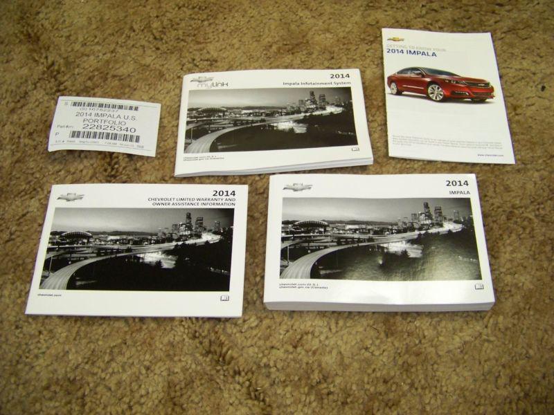 2014 chevrolet impala owners operators guide manual complete new 