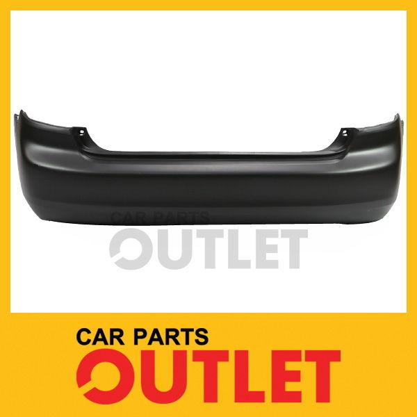 03-05 honda accord sedan rear bumper cover hybrid v6 lx 4cyl ex primered plastic