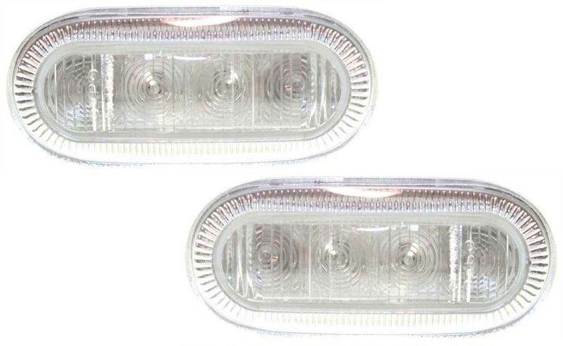 Side marker light lamp assembly pair set (driver & passenger side, qty 2)