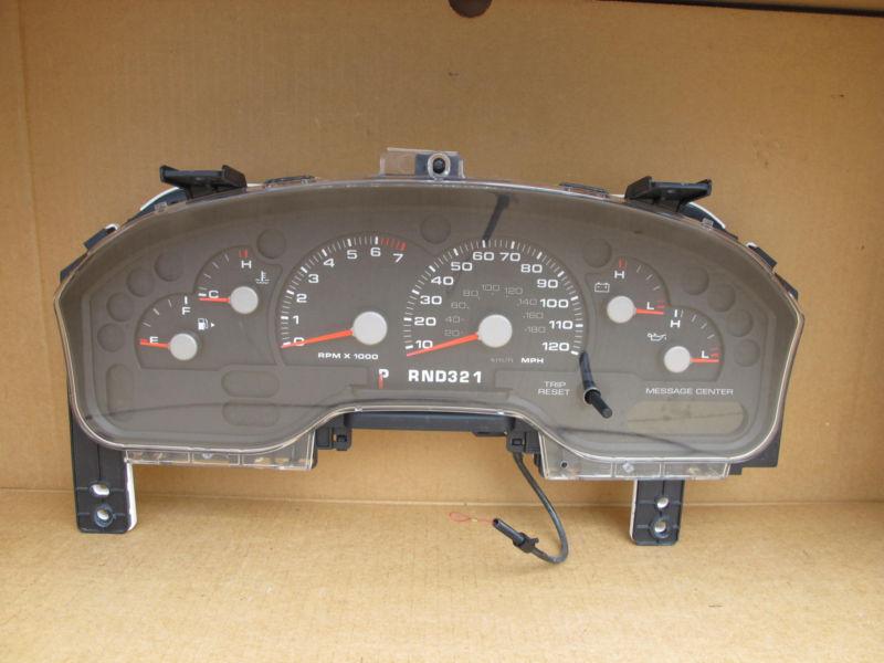 2004 04 2005 05 ford explorer 4 door speedometer cluster w/message center 71k