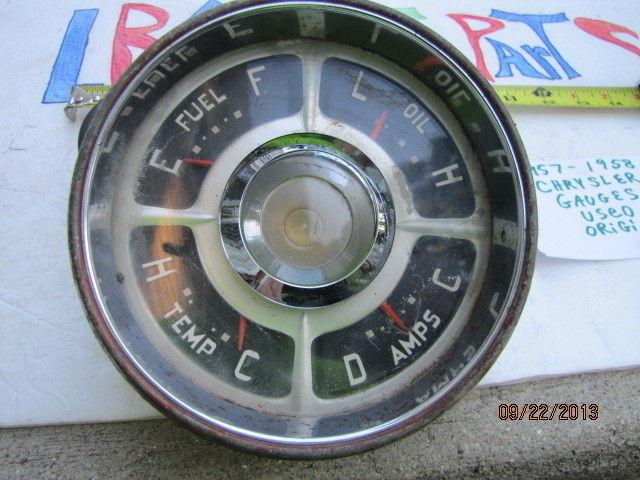 1957 57 58 chrysler gauges