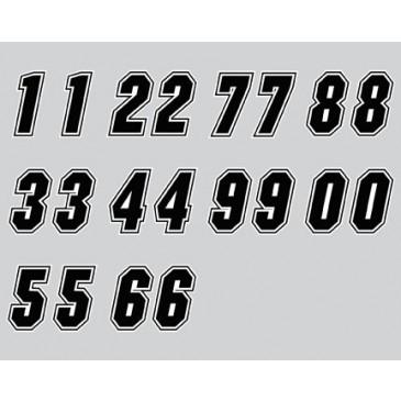 New msr standard numbers letter id kit, black, one size