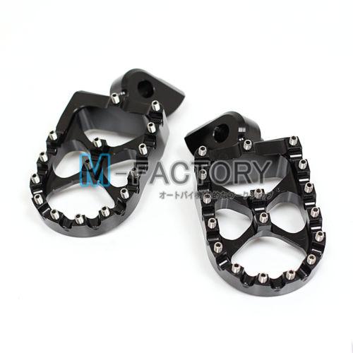 Black mx bike cnc foot pegs ktm sx/exc 300 450 00-11 01 02 03 04 07 08 09 10