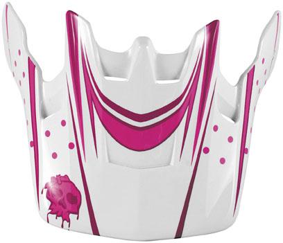 New msr helmet parts 09 starlet adult, pink/white, visor