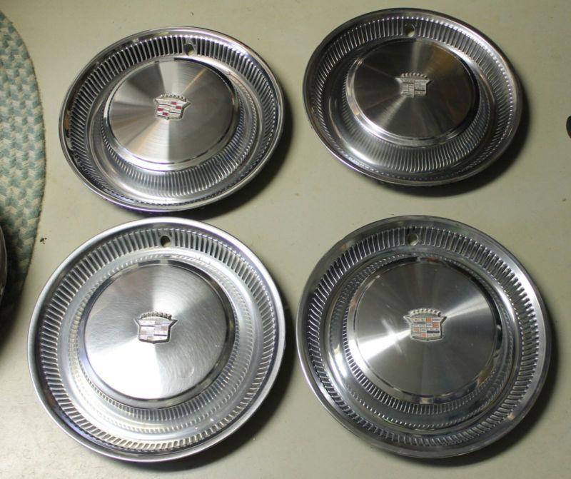 1974 75 1976 cadillac deville fleetwood 75 calais wheel covers set of 4 hearse